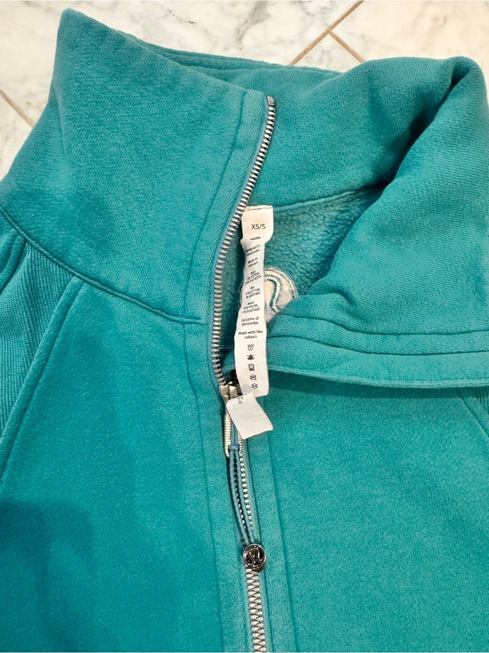 Lululemon Teal Half-Zip Pullover Sweatshirt - Picture 3 of 3